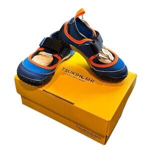 NEW Tsukihoshi Blue/Orange Mary Jane Neo Shoes, Sz 8 (EU 25, fits big!)